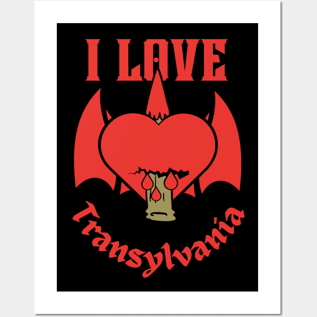 I Heart Transylvania-I Love Transylvania Wall Art by FullOnNostalgia